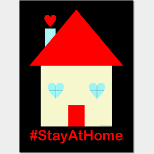 Stay at home Posters and Art